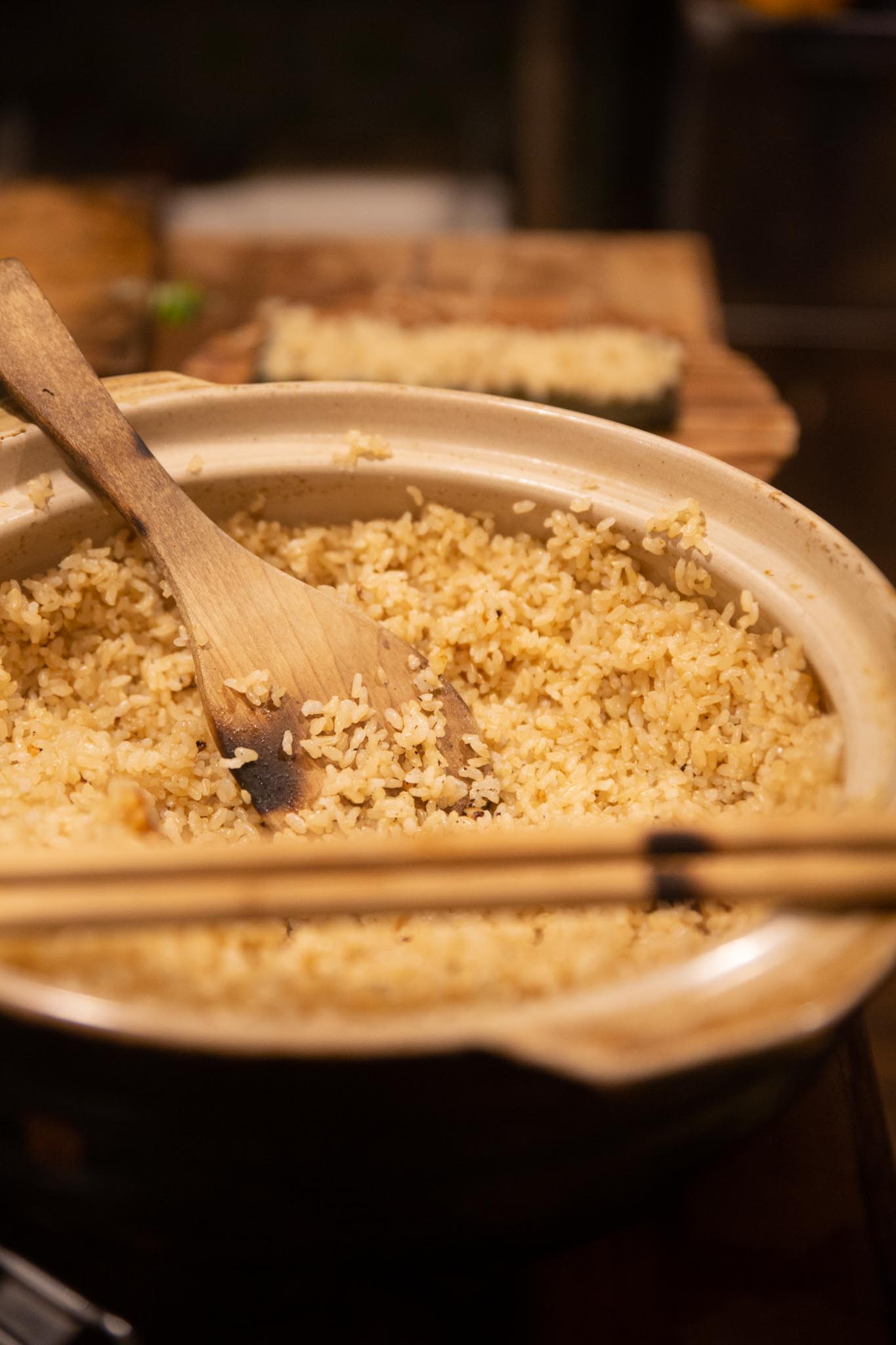 土鍋で炊く玄米